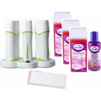 Vivol 3+1 Roll-On Ağda Makinesi + 3xPudralı Kartuş Ağda + Ağda Bezi + Temizleme Yağı