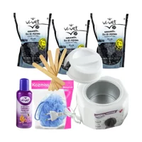 Depiroll Jüpiter 1+1 Boncuk Ağda Makinesi + 3xSiyah Boncuk Ağda + Spatula + Temizleme Yağı + Lif