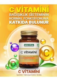 Aksu Vital C Vitamini-Çinko-D Vitamini Portakallı Yetişkin 120 Adet