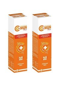 C Mun Plus Üçlü Etki Portakal Yetişkin Mineral 2x20 Adet
