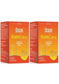 Ocean Vitamin C Kuşburnu Turunçgil Yetişkin 2x60 Adet
