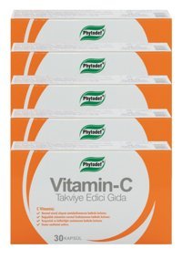 Phytodef Vitamin C Bitkisel Yetişkin 5x30 Adet