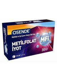 Osende Metilfolat İyot Yetişkin Mineral 30 Adet