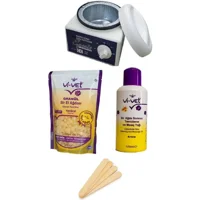 Egesir 1+1 Boncuk Ağda Makinesi + Naturel Boncuk Ağda + Spatula + Temizleme Yağı