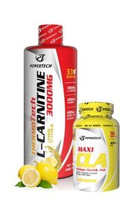 Powertech Thermotech Limon Aromalı L-Karnitin 1000 ml Sıvı + Maxi CLA 90 Kapsül