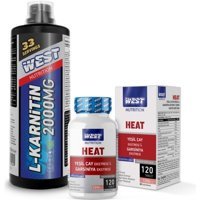 West Nutrition Karpuz Aromalı L-Karnitin 1000 ml Sıvı + Heat 120 tablet