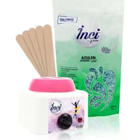 İnci 1+1 Boncuk Ağda Makinesi + Azulen Boncuk Ağda + Spatula