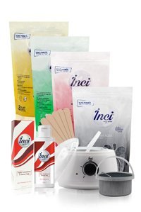 İnci Ağda 1+1 Boncuk Ağda Makinesi + 4xBoncuk Ağda + Spatula + Ağda Temizleme Yağı