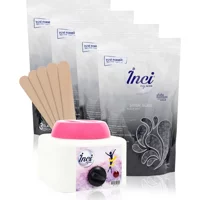 İnci 1+1 Boncuk Ağda Makinesi + 4xSiyah Boncuk Ağda + Spatula