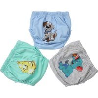 Story Baby 12 kg 3'lü Sızdırmayan Yıkanabilir Fil-Ördek-Köpek Desenli Alıştırma Külodu