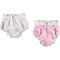 Sema Baby 20-25 kg 2'li Sızdırmayan Yıkanabilir Beyaz-Pembe Alıştırma Külodu