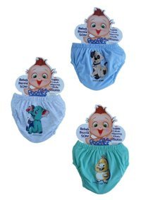 Pundi Kids 12 kg 3'lü Sızdırmayan Yıkanabilir Civciv-Fil-Köpek Desenli Alıştırma Külodu