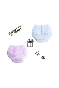 O L A 12 kg 2'li Yıkanabilir Beyaz-Pembe Alıştırma Külodu