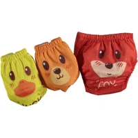 Poope's 10 kg 3'lü Sızdırmayan Yıkanabilir Ayıcık-Ördek Desenli Alıştırma Külodu