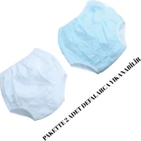 O L A 13-16 kg 2'li Yıkanabilir Beyaz-Mavi Alıştırma Külodu