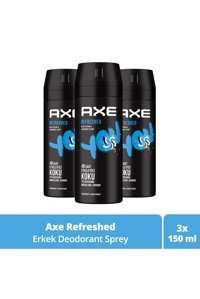 Axe You Refreshed Pudrasız Ter Önleyici Sprey Erkek 3x150 ml