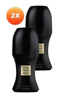 Avon Little Black Dress Pudralı Ter Önleyici Antiperspirant Roll-On Kadın Deodorant 2x50 ml