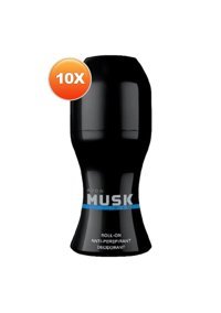 Avon Musk Marine Pudralı Ter Önleyici Antiperspirant Roll-On Erkek Deodorant 10x50 ml