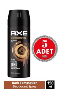 Axe Dark Temptation Pudrasız Ter Önleyici Sprey Erkek 5x150 ml