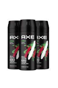 Axe Africa Pudrasız Ter Önleyici Antiperspirant Sprey Erkek 3x150 ml
