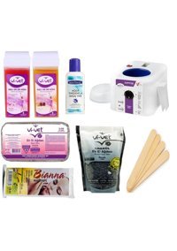 Depi 2+1 Roll-On Ağda Makinesi + Kartuş Ağdax2 + İnci Ağda + Kalıp Ağda + Yağ + Bez + Spatula