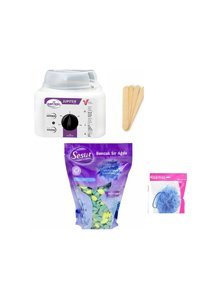 Sesu Depiroll 1+1 Boncuk Ağda Makinesi + Boncuk Ağda + Spatula + Lif