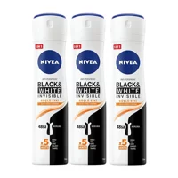 Nivea Invisible Black And White Pudrasız Ter Önleyici Antiperspirant Sprey Kadın 3x150 ml