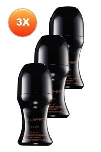 Avon Full Speed Pudralı Ter Önleyici Antiperspirant Roll-On Erkek Deodorant 3x50 ml