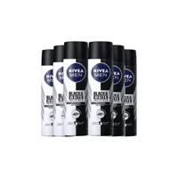 Nivea Invisible Black And White Pudralı Ter Önleyici Antiperspirant Sprey Erkek 6x150 ml
