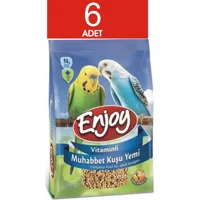 Enjoy Kabuklu Karışık Vitaminli Muhabbet Kuşu Yemi 6x400 gr