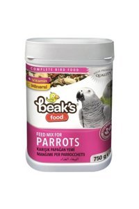 Beaks Kabuklu Karışık Vitaminli Papağan Yemi 750 gr