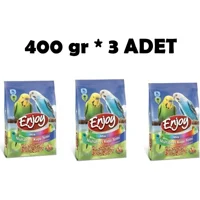 Enjoy Kabuklu Karışık Vitaminli Muhabbet Kuşu Yemi 3x400 gr