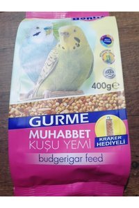 Bonisa Gurme Kabuklu Karışık Vitaminli Muhabbet Kuşu Yemi 4x400 gr