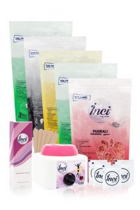 İnci Ağda 1+1 Boncuk Ağda Makinesi + 5xBoncuk Ağda + Spatula + Beyazlatıcı Krem