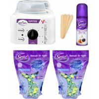 Sesu Depiroll 1+1 Boncuk Ağda Makinesi + 2xKilli Boncuk Ağda + Spatula + Temizleme Yağı