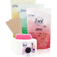 İnci 1+1 Boncuk Ağda Makinesi + 3xBoncuk Ağda + Spatula