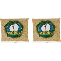 Woddy Kabuklu Sade Muhabbet Kuşu Yemi 2x500 gr