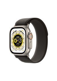 Apple Watch Ultra Apple Uyumlu WatchOS Su Geçirmez 44 mm Elastomer Kordon Kulaklıklı Kare Sim Kartlı Akıllı Saat Siyah