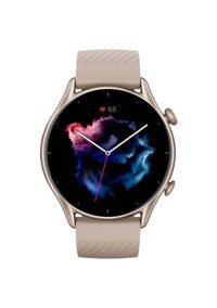 Amazfit GTR 3 Zepp OS Su Geçirmez 45.8 mm Silikon Kordon Yuvarlak Unisex Akıllı Saat Ekru