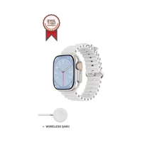 Torima T10 Ultra Android 49 mm Plastik Kordon Dikdörtgen unisex Akıllı Saat Gri