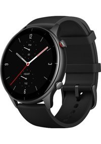 Amazfit GTR 2E Android-iOS Su Geçirmez 47 mm Silikon Kordon Yuvarlak Unisex Akıllı Saat Siyah