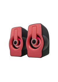 Snopy SN X23 USB Kablolu 1+1 Bilgisayar Hoparlörü Kırmızı Siyah
