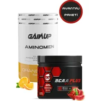 Tnt Karpuz Çilek Aromalı Glutamin BCAA 290 gr Toz + Gainup Aminomen 630 gr