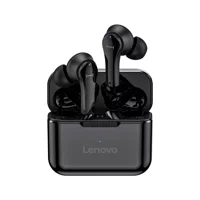 Lenovo QT82 TWS Su Geçirmez Tek Mikrofonlu Bluetooth 5.0 Silikonsuz Gürültü Önleyici Kablosuz Kulak İçi Bluetooth Kulaklık Siyah