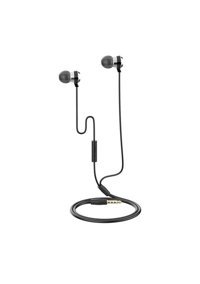 Zore Zr-Hp02 Android iOS Uyumlu Tek Mikrofonlu Silikonlu Kablolu Kulak içi Bluetooth Kulaklık Siyah