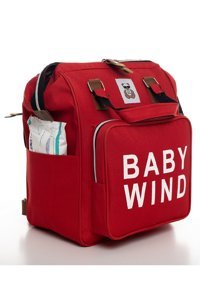 Papyon Baby Kids Su Geçirmez Fermuarlı Bebek Sırt Çantası Kırmızı