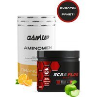 Tnt Elma Aromalı Glutamin BCAA 290 gr Toz + Gainup Aminomen 630 gr