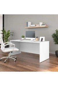 Aden Home Kitaplıklı MDF Çalışma Masası Beyaz 160x70 cm