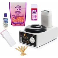 Egesir 2+1 Ağda Makinesi Seti Ağda Makinesi + Vivet Soyulan Ağda 250 ml + Vivet 100 ml Kartuş Ağda + Ağda Temizleme Yağı 125 ml + 10 Metre Ağda Bezi + 5xSpatula