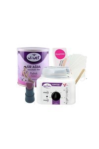 Kozmiss Jüpiter 1+1 Kazanlı Ağda Makinesi + Sir Ağda + Ağda Bezi + Spatula